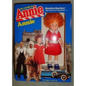 VINTAGE 1982 Knickerbocker The World Of Annie 6" Little Orphan Doll #3856 NEW IB